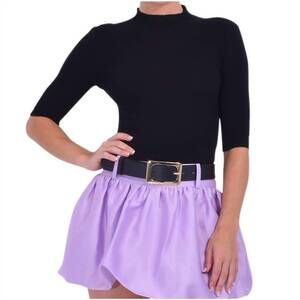 NEW LE SUPERBE beatnick staple knit top in black